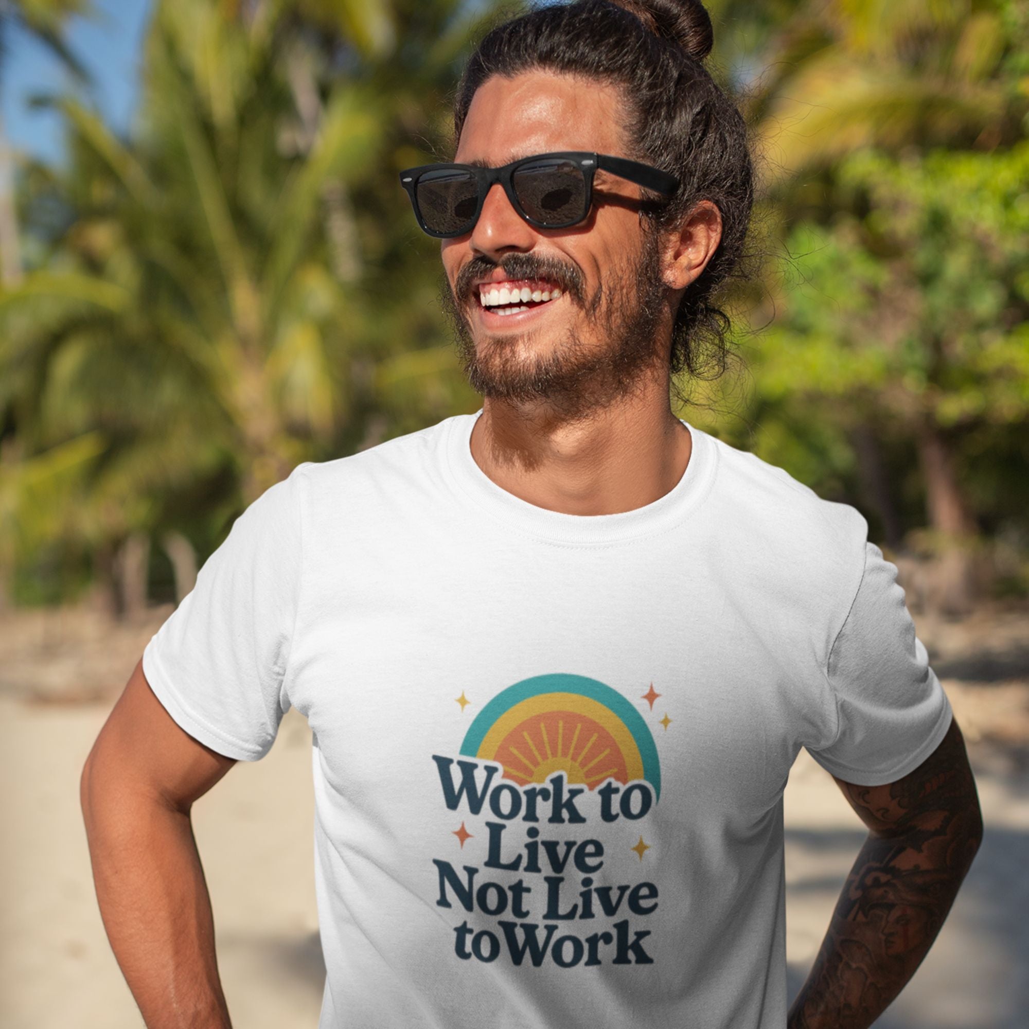 Work to Live – Balance Tee