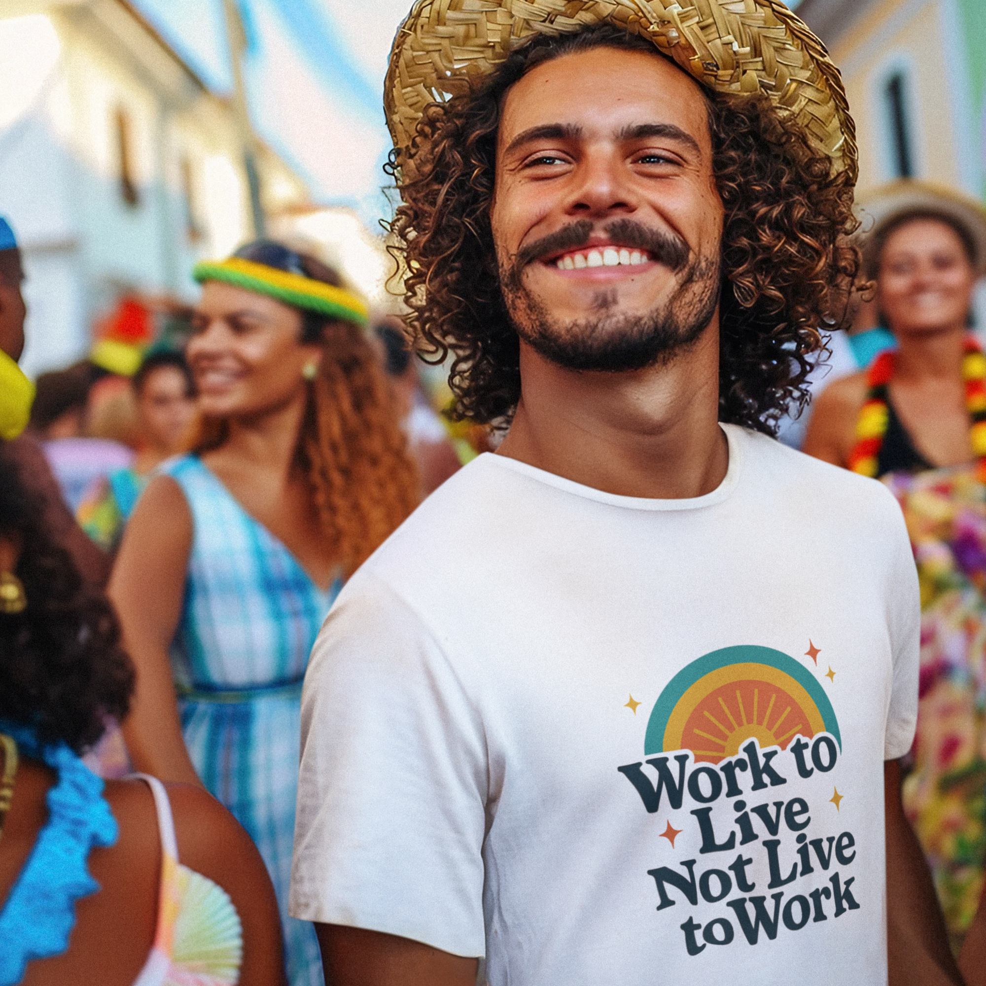 Work to Live – Balance Tee