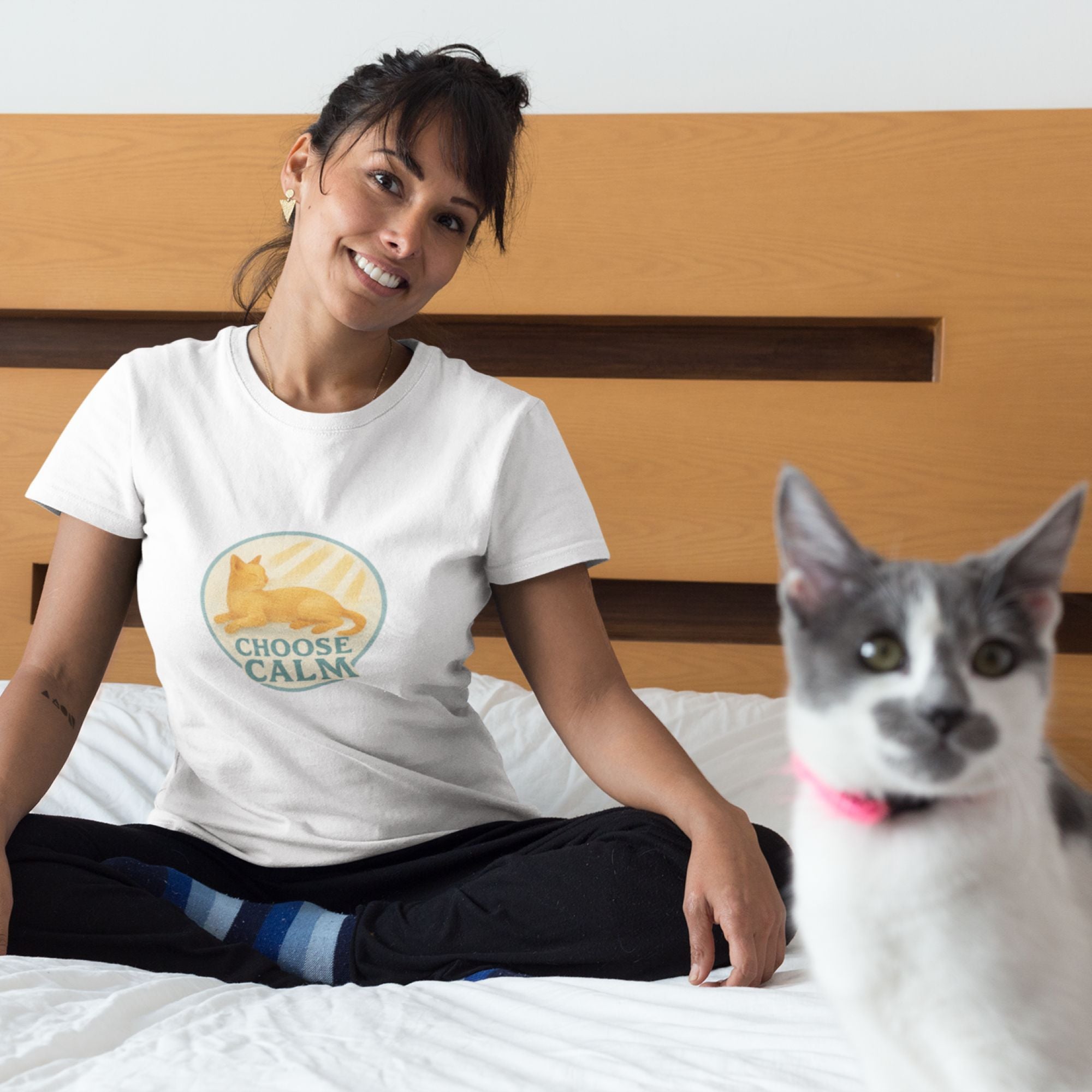 Choose Calm – Serenity Cat Tee