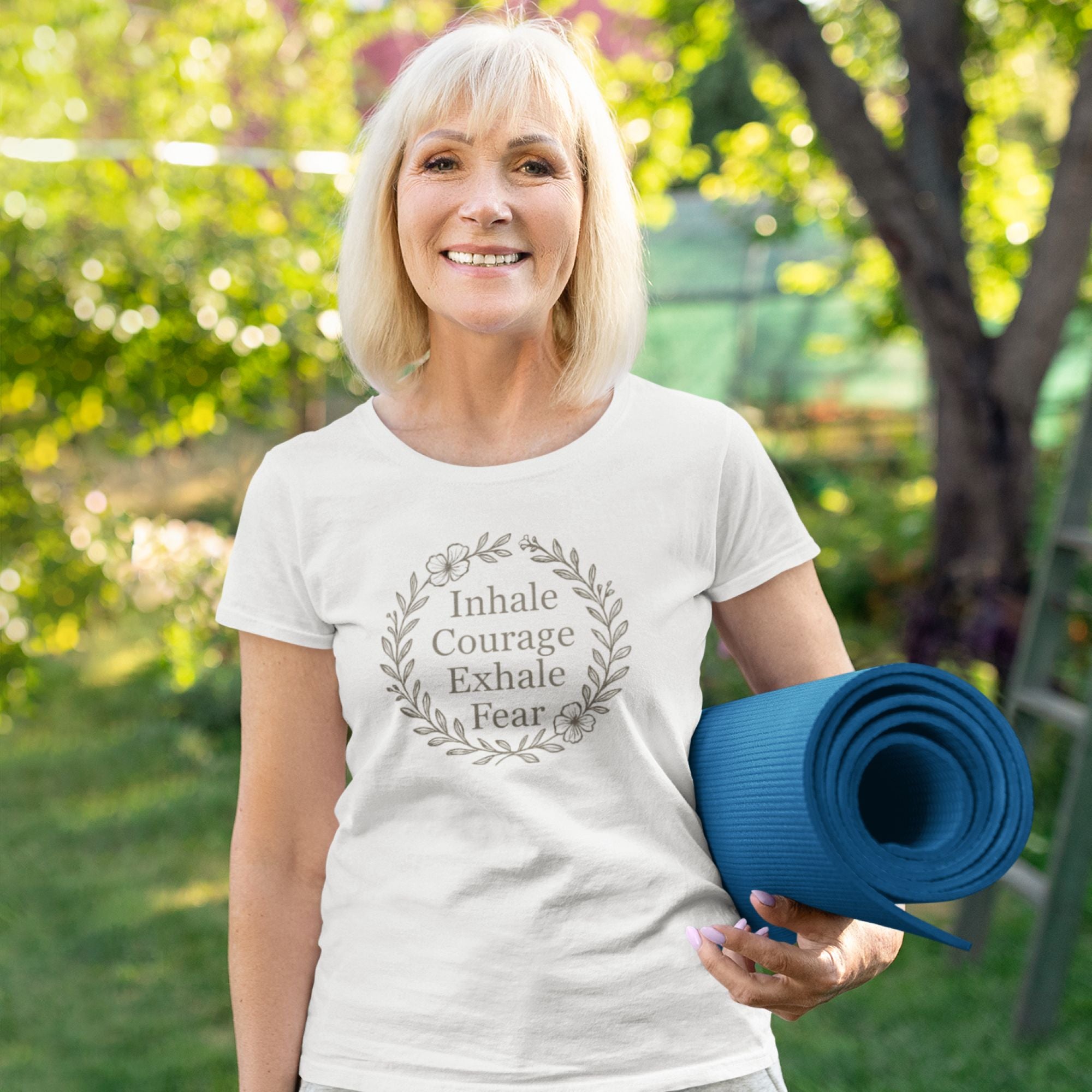 Breathe in Courage – Mindful Reminder Tee