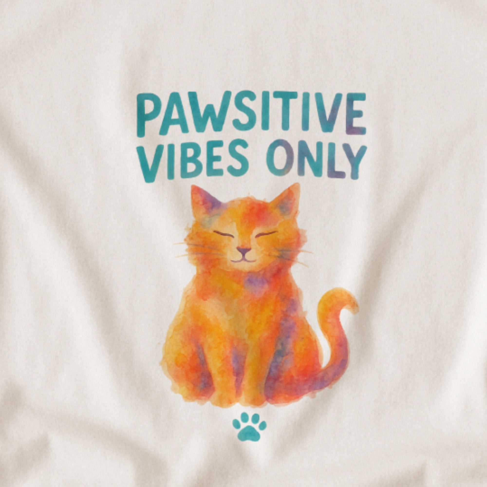 Pawsitive Vibes Only – Cat Comfort Tee