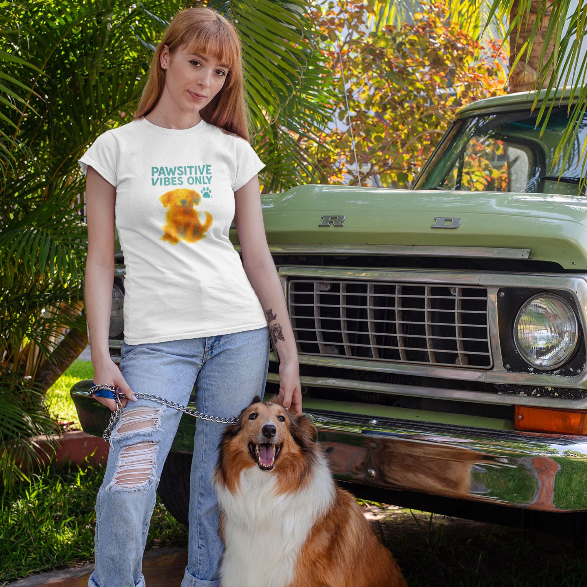 Pawsitive Vibes Only – Dog Comfort Tee