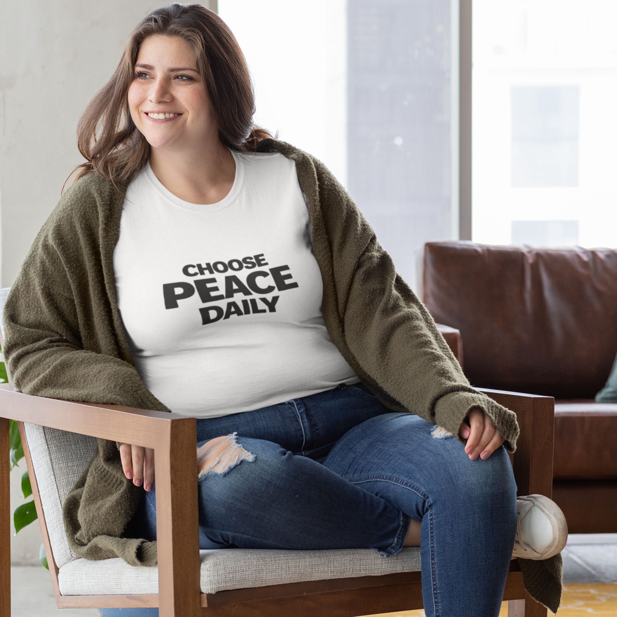 Choose Peace Daily – Mindful Living Tee