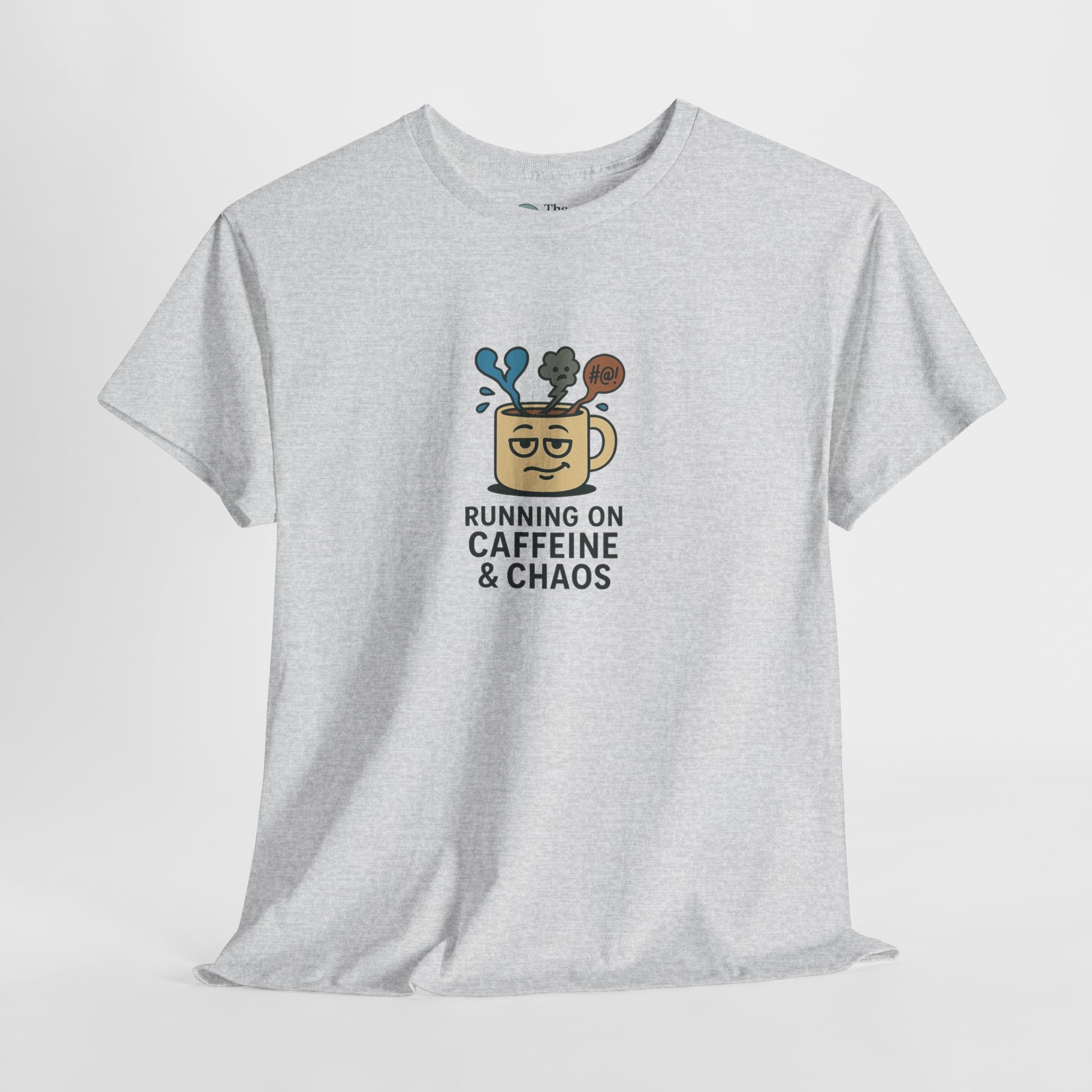 Running on Caffeine & Chaos – Humor Tee