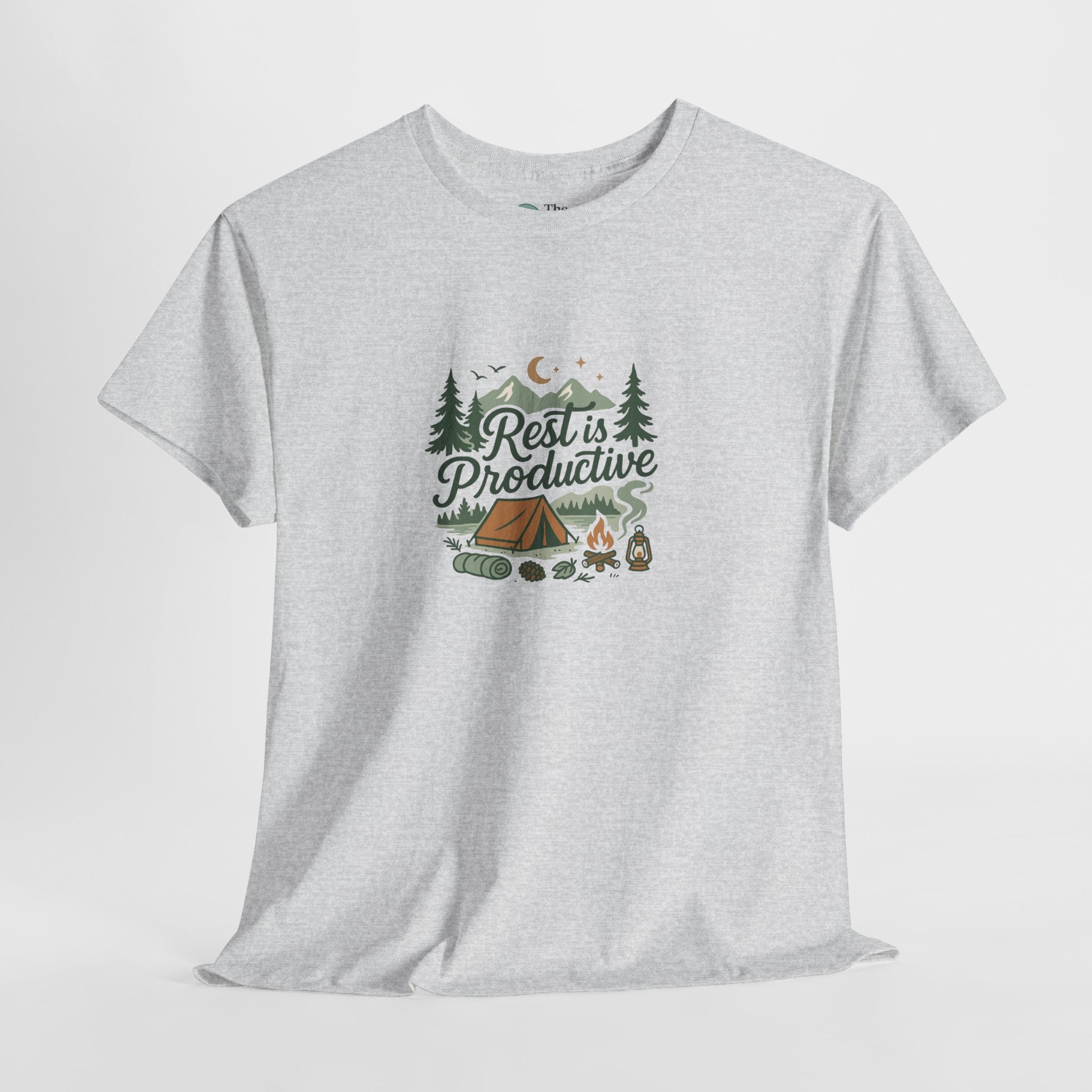 Rest Is Productive – Camping Reset Tee