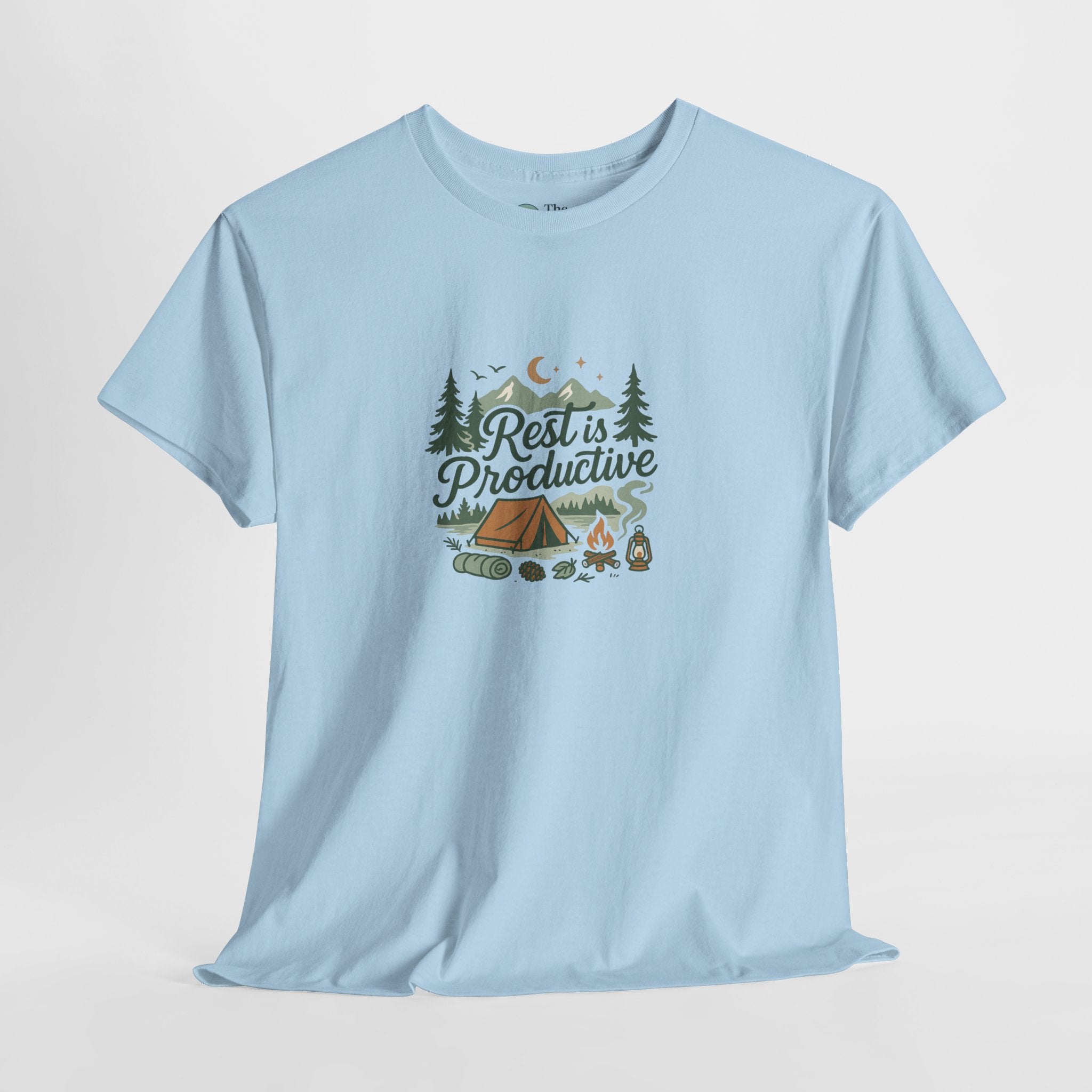 Rest Is Productive – Camping Reset Tee