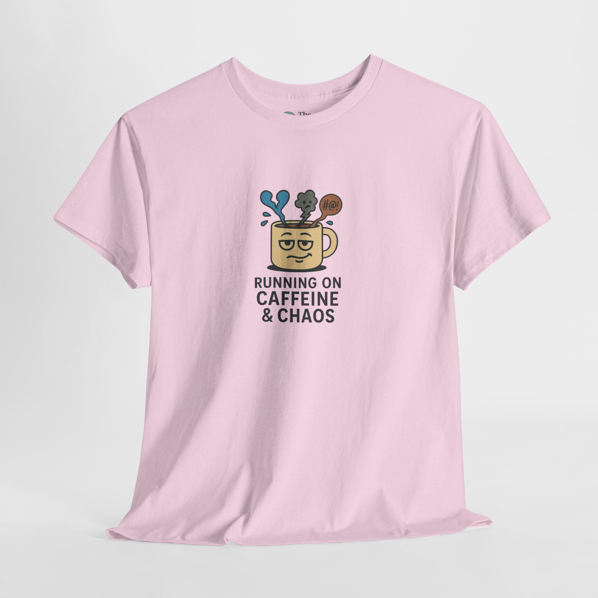 Running on Caffeine & Chaos – Humor Tee