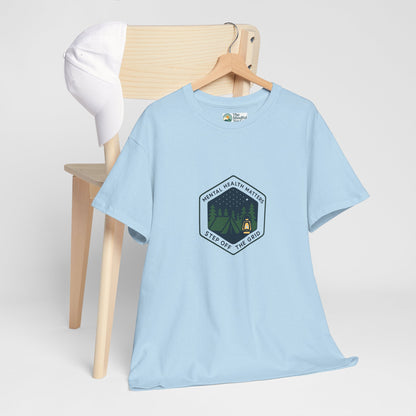 Step Off the Grid T-Shirt – Mental Health Matters Camping Tee