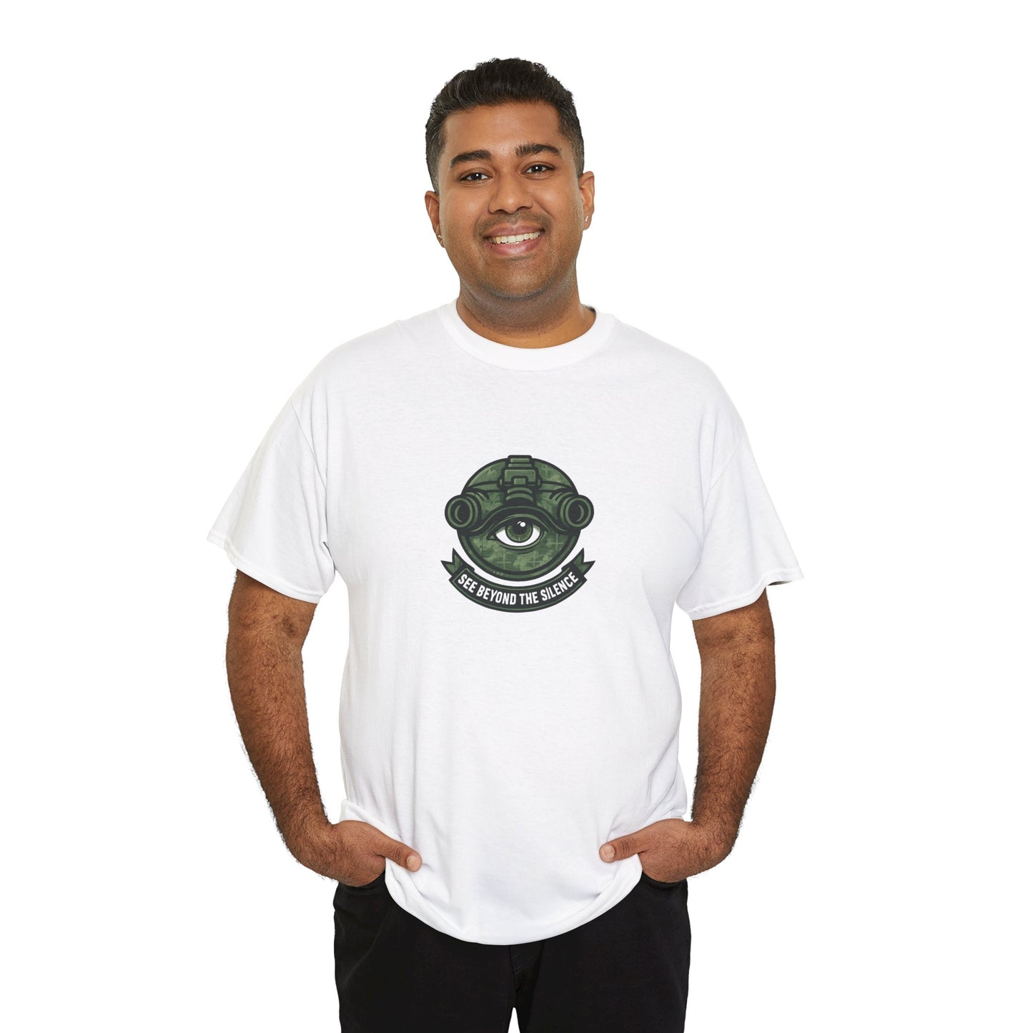 See Beyond the Silence T-Shirt – Military Awareness & Mental Strength  Tee