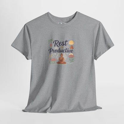 Rest Is Productive T-Shirt – Mindfulness & Meditation Tee