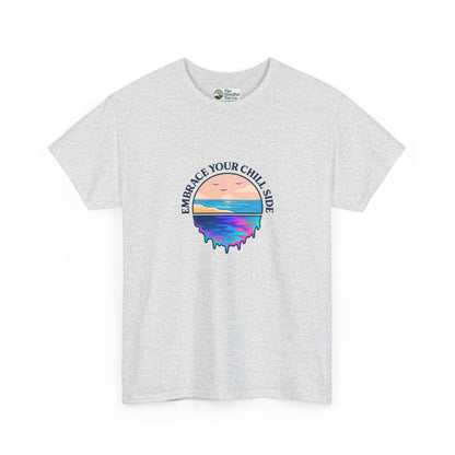 Embrace Your Chill Side T-Shirt - Mountain Lake Reflection Tee