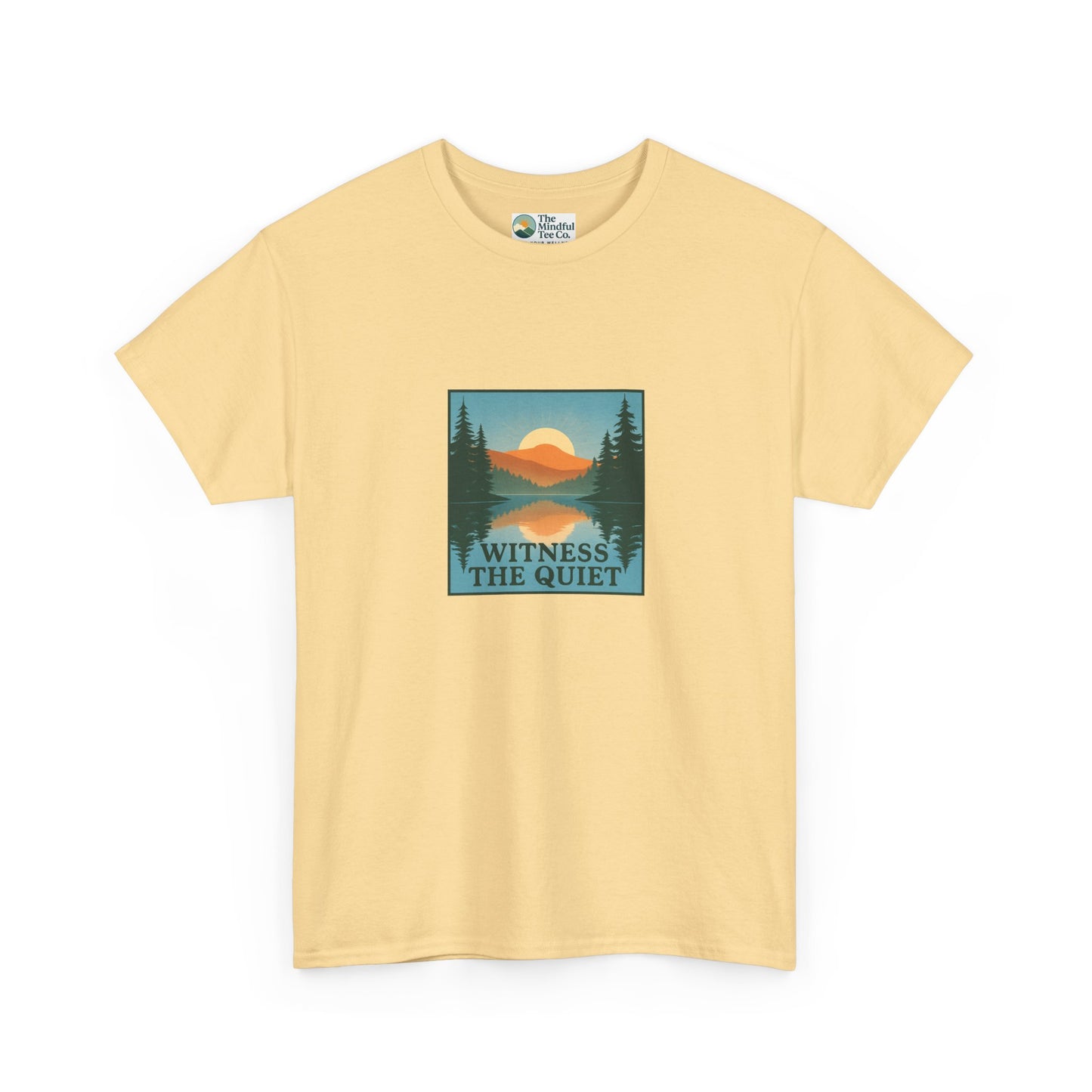 Witness the Quiet T-Shirt - Nature Mindfulness Reflection Tee