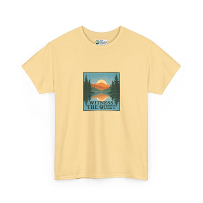 Witness the Quiet T-Shirt - Nature Mindfulness Reflection Tee