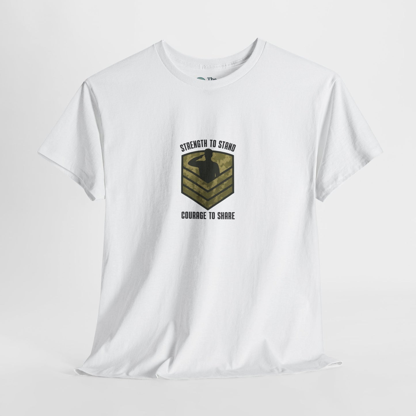 Strength to Stand, Courage to Share T-Shirt – Military Mental Health  Tee