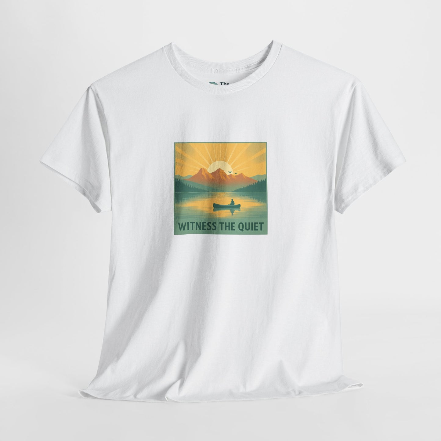 Witness the Quiet T-Shirt - Nature Mindfulness Canoe  Tee