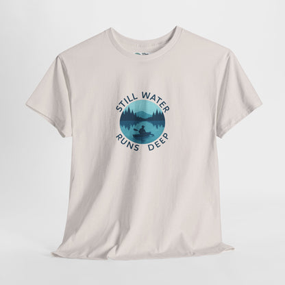 Still Water Runs Deep T-Shirt – Lake Reflection Mental Health Tee