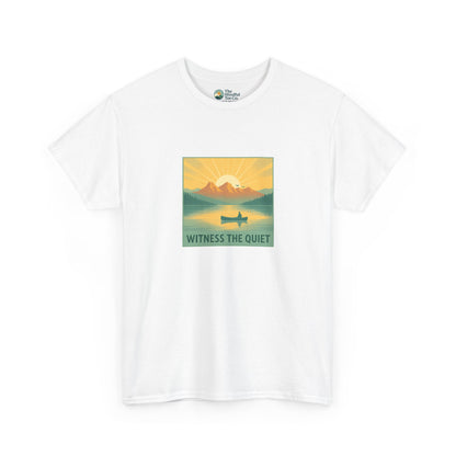 Witness the Quiet T-Shirt - Nature Mindfulness Canoe  Tee