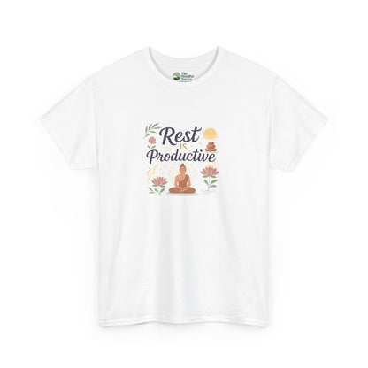 Rest Is Productive T-Shirt – Mindfulness & Meditation Tee