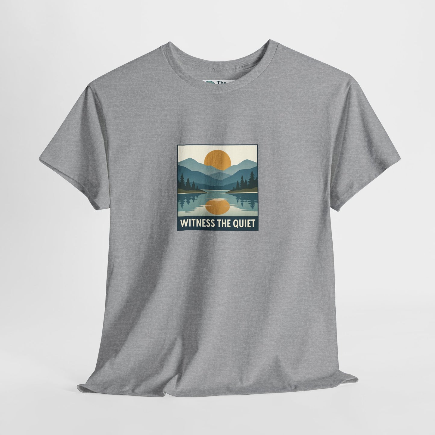 Witness the Quiet T-Shirt - Nature Mindfulness Sunset  Tee