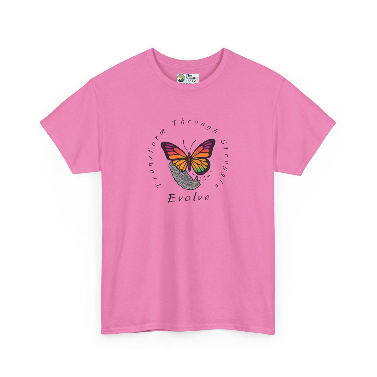 Transform Through Struggle T-Shirt - Butterfly Evolution