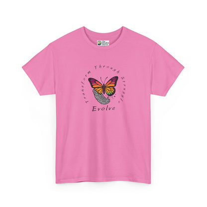 Transform Through Struggle T-Shirt - Butterfly Evolution