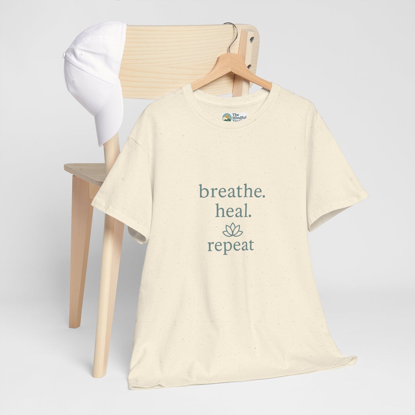 Breathe. Heal. Repeat. T-Shirt - Mindfulness & Affirmation Tee