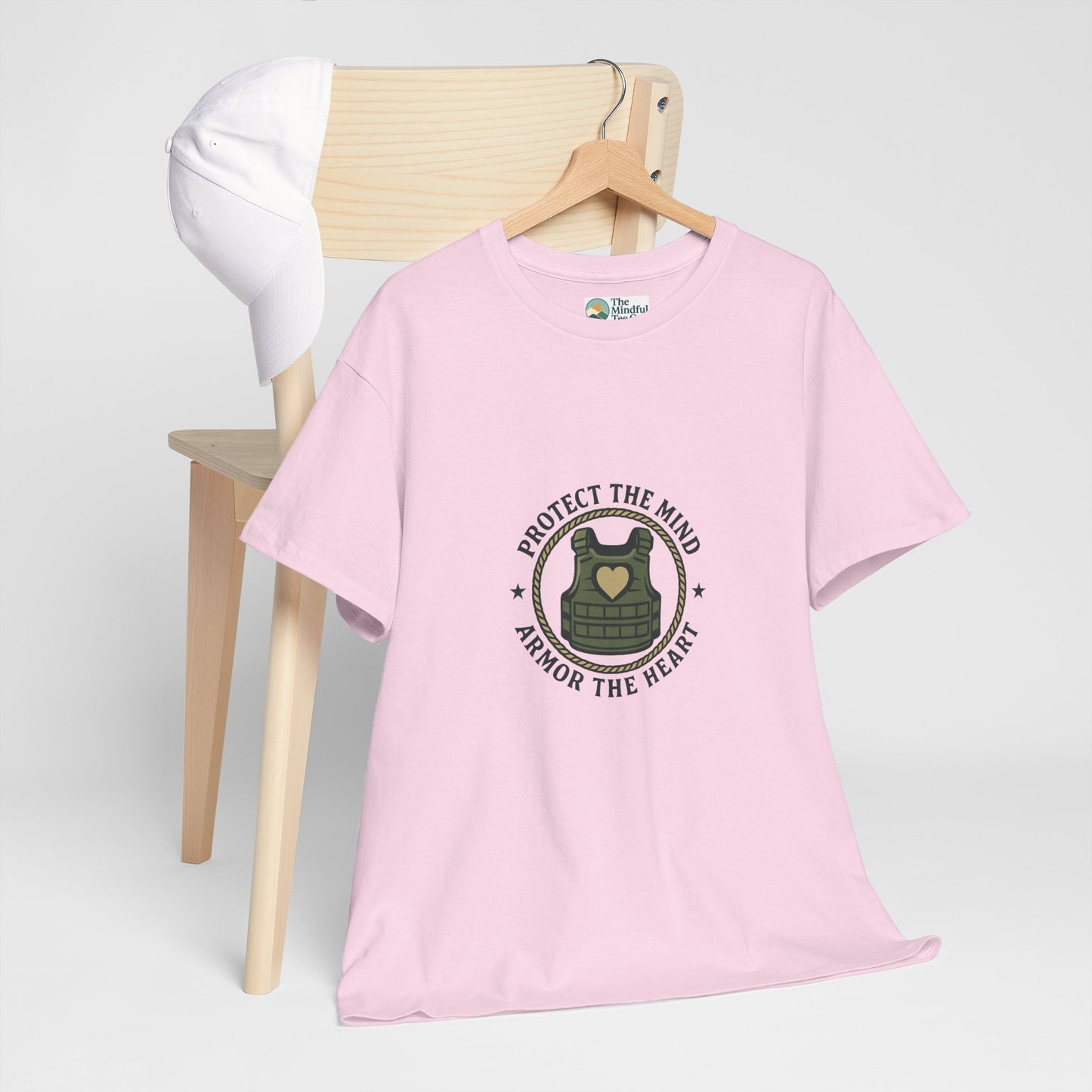 Protect the Mind, Armor the Heart T-Shirt – Military Strength & Resilience  Tee