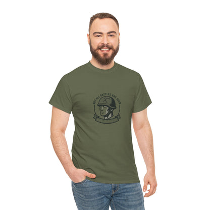 Not All Battles Are Seen T-Shirt – Military Strength & Awareness  Tee