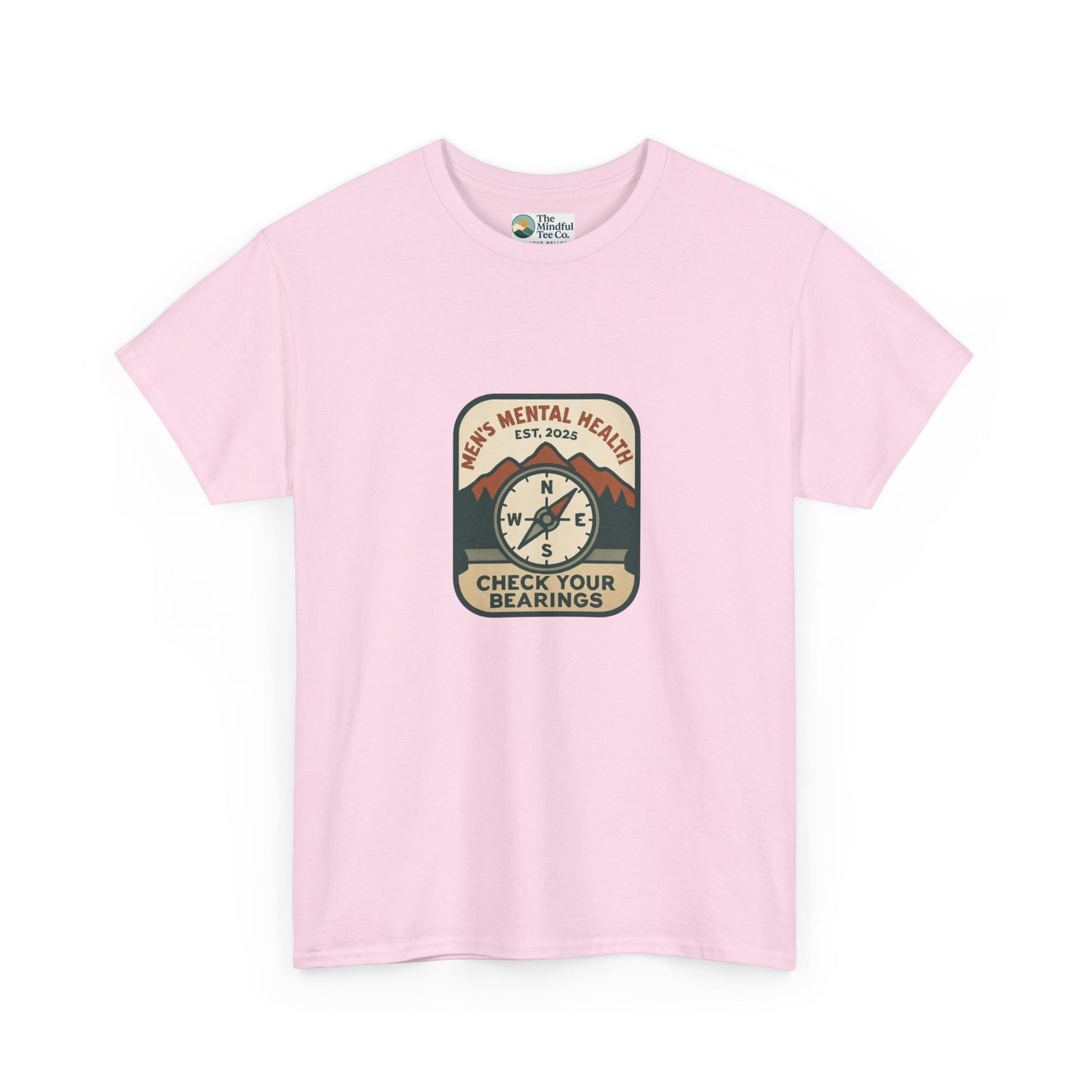 Check Your Bearings T-Shirt – Men’s Mental Health Compass Tee