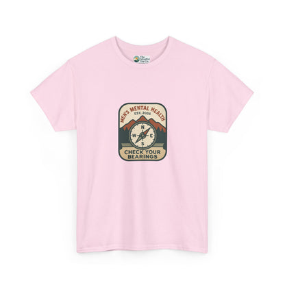 Check Your Bearings T-Shirt – Men’s Mental Health Compass Tee