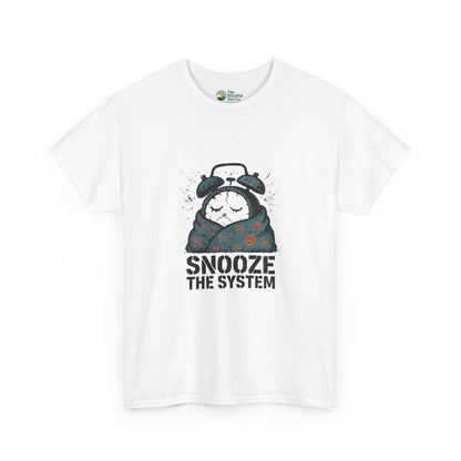 Snooze the System T-Shirt – Anti-Hustle Graphic Tee