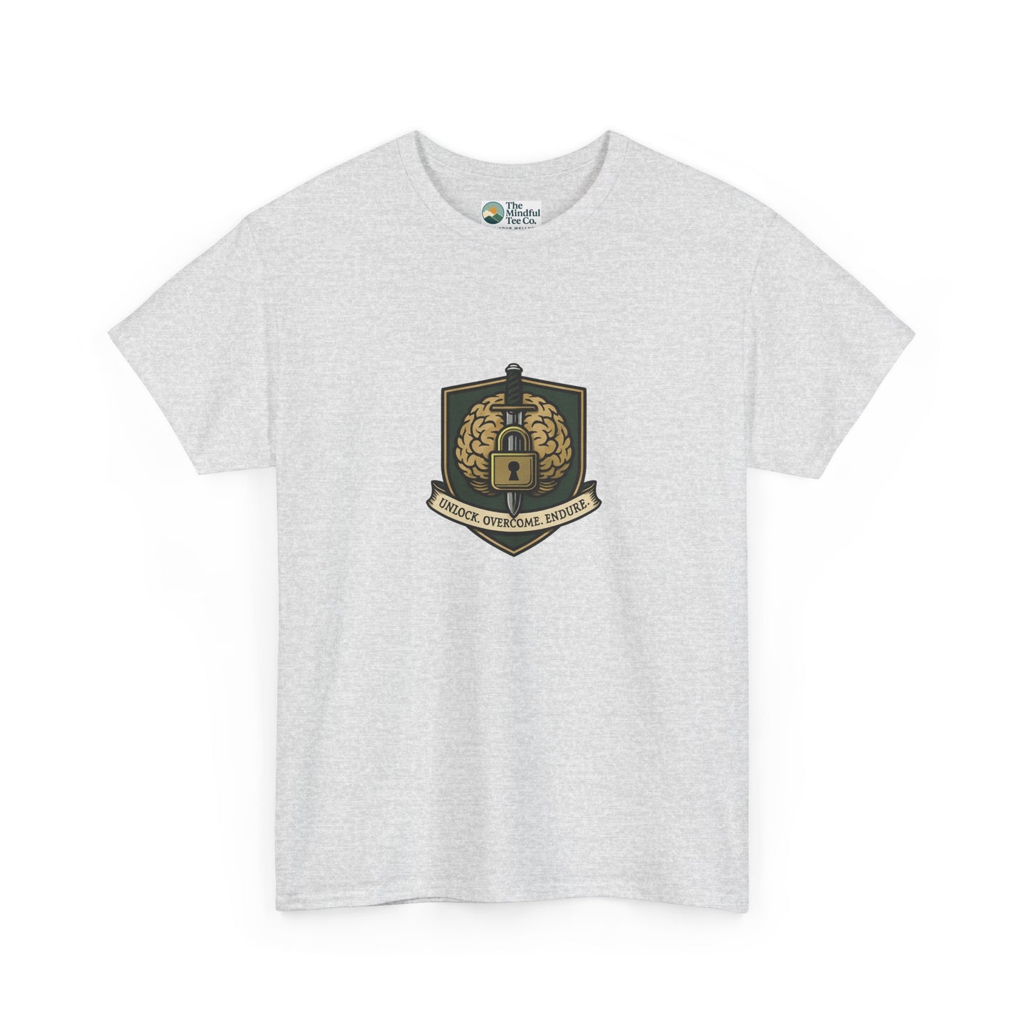 Unlock Overcome Endure T-Shirt – Military Strength & Perseverance  Tee