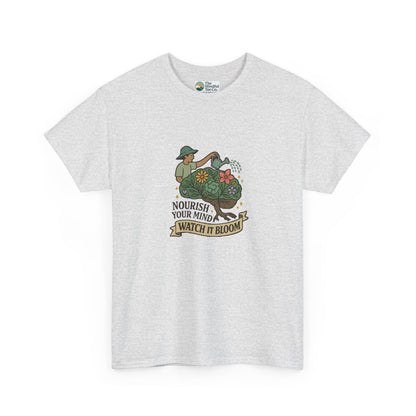 Nourish Your Mind Watch It Bloom T-Shirt – Mental Health & Self-Care Tee