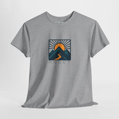 RESET T-Shirt – Motivational Sunrise Tee