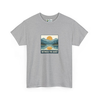 Witness the Quiet T-Shirt - Nature Mindfulness Sunset  Tee