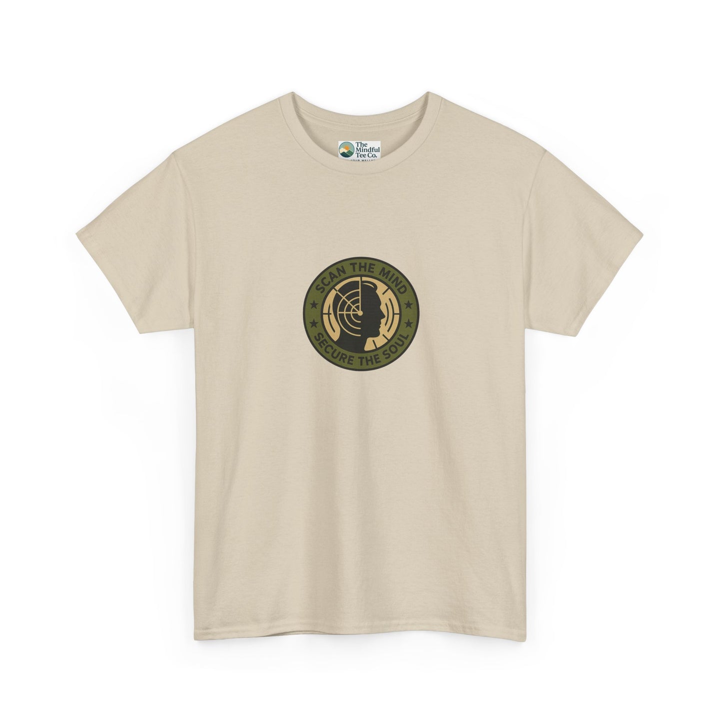 Scan the Mind, Secure the Soul T-Shirt – Military Awareness & Strength  Tee