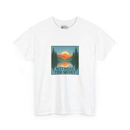 Witness the Quiet Reflection T-Shirt - Nature Mindfulness Tee