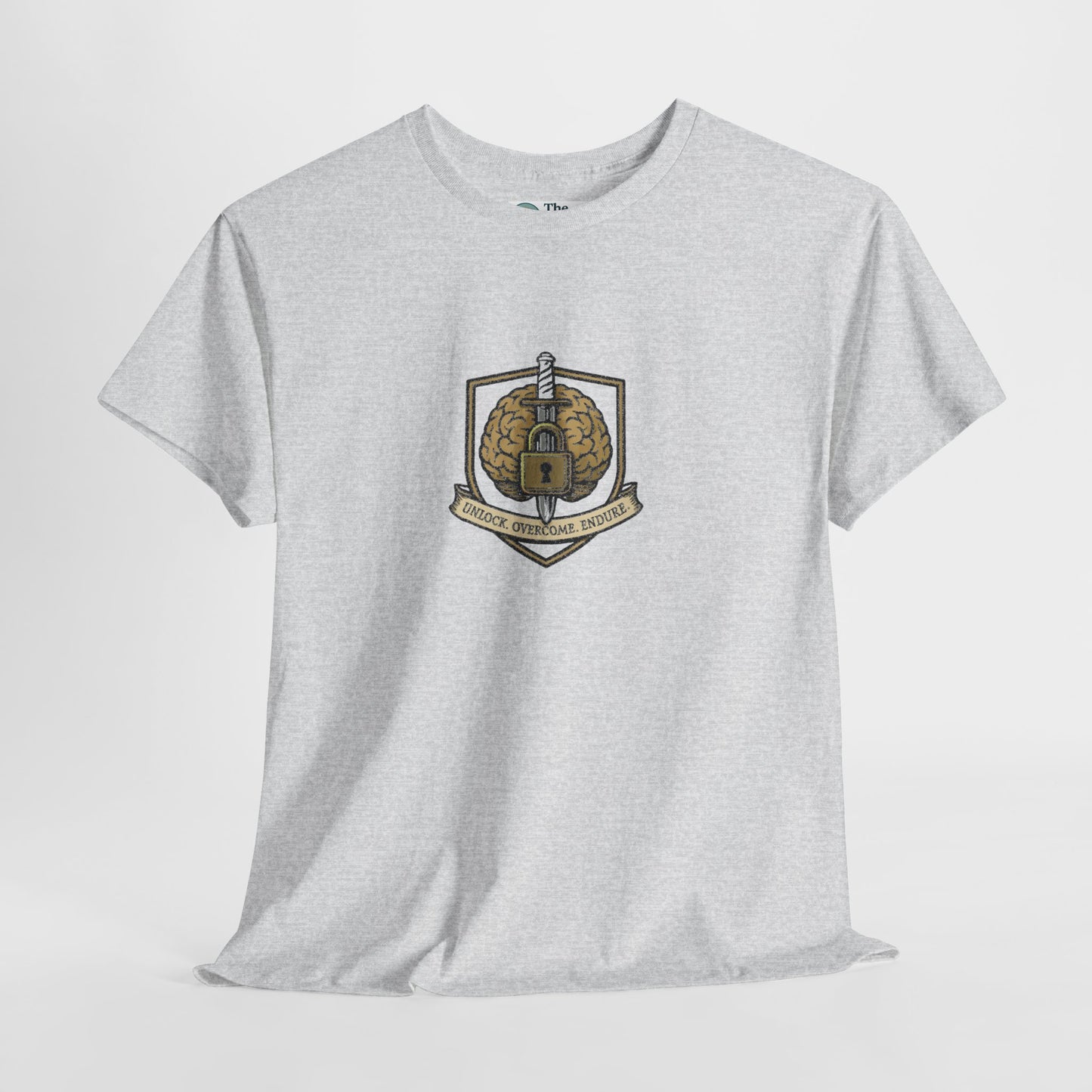 Unlock Overcome Endure T-Shirt – Military Strength & Perseverance  Tee
