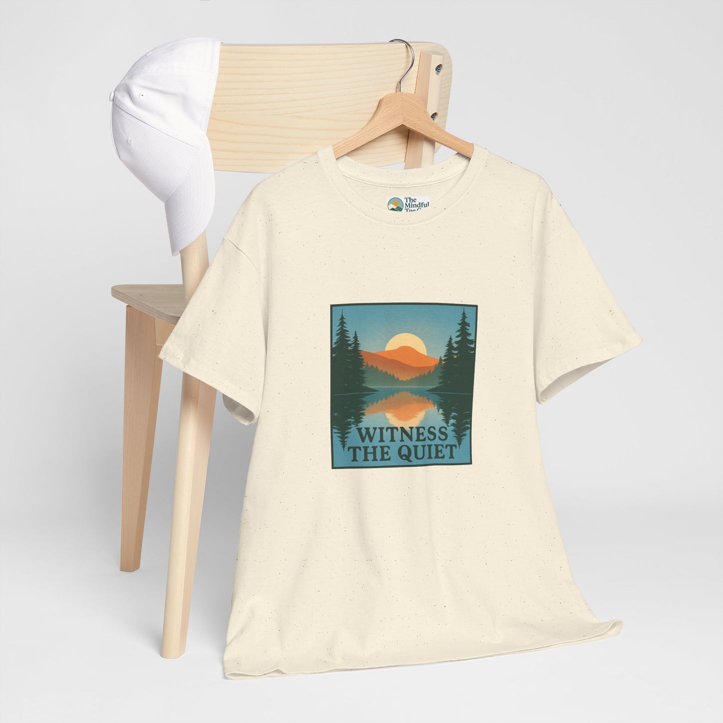 Witness the Quiet Reflection T-Shirt - Nature Mindfulness Tee