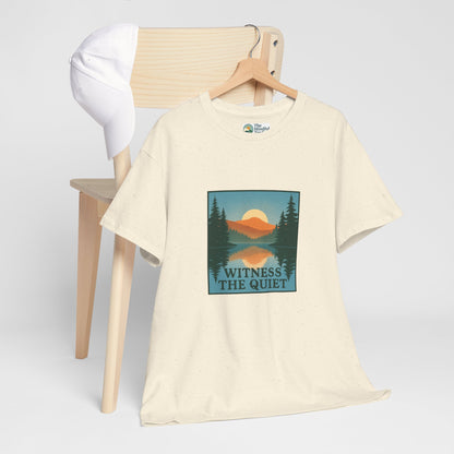 Witness the Quiet Reflection T-Shirt - Nature Mindfulness Tee
