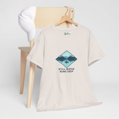 Still Water Runs Deep T-Shirt – Lake Reflection Mental Health Tee