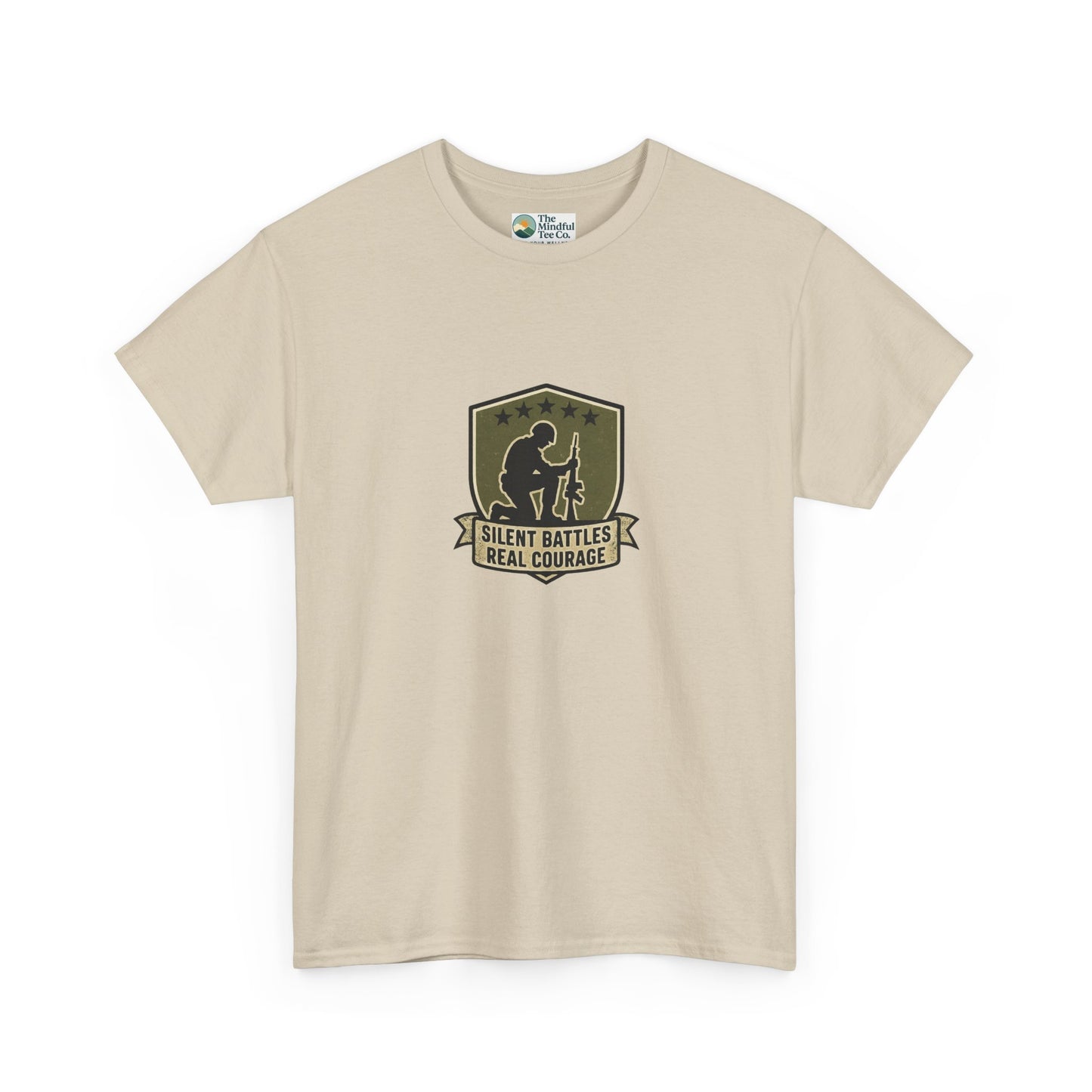 Silent Battles Real Courage T-Shirt – Military Mental Health Tee
