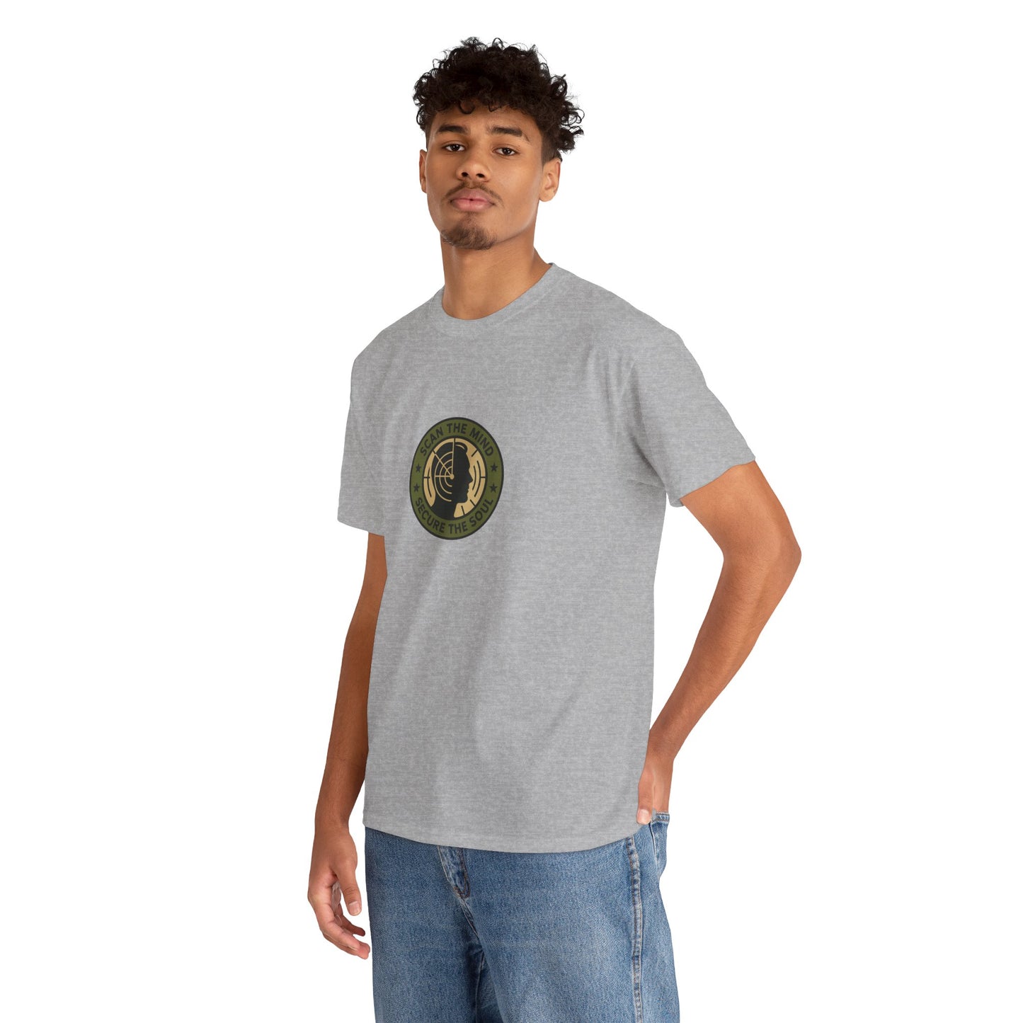 Scan the Mind, Secure the Soul T-Shirt – Military Awareness & Strength  Tee