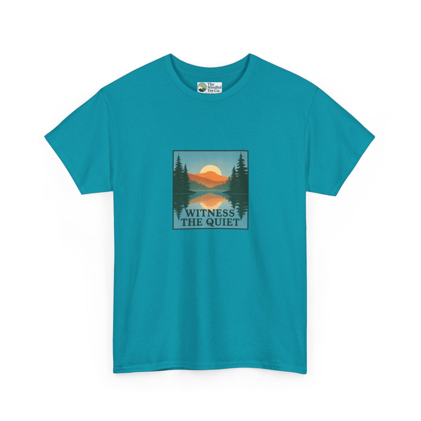 Witness the Quiet T-Shirt - Nature Mindfulness Reflection Tee