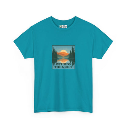 Witness the Quiet T-Shirt - Nature Mindfulness Reflection Tee