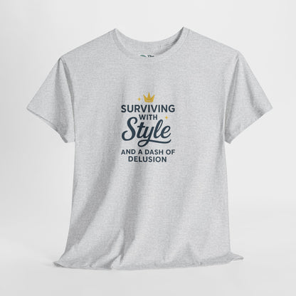 Surviving with Style T-Shirt – Mental Health & Self-Care Tee