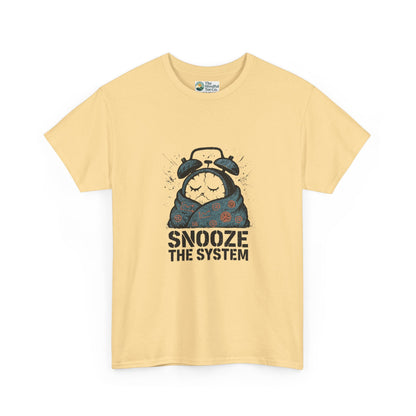 Snooze the System T-Shirt – Anti-Hustle Graphic Tee