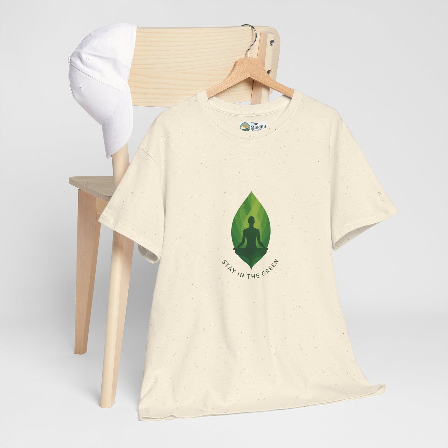 Stay in the Green T-Shirt – Minimalist Meditation Tee