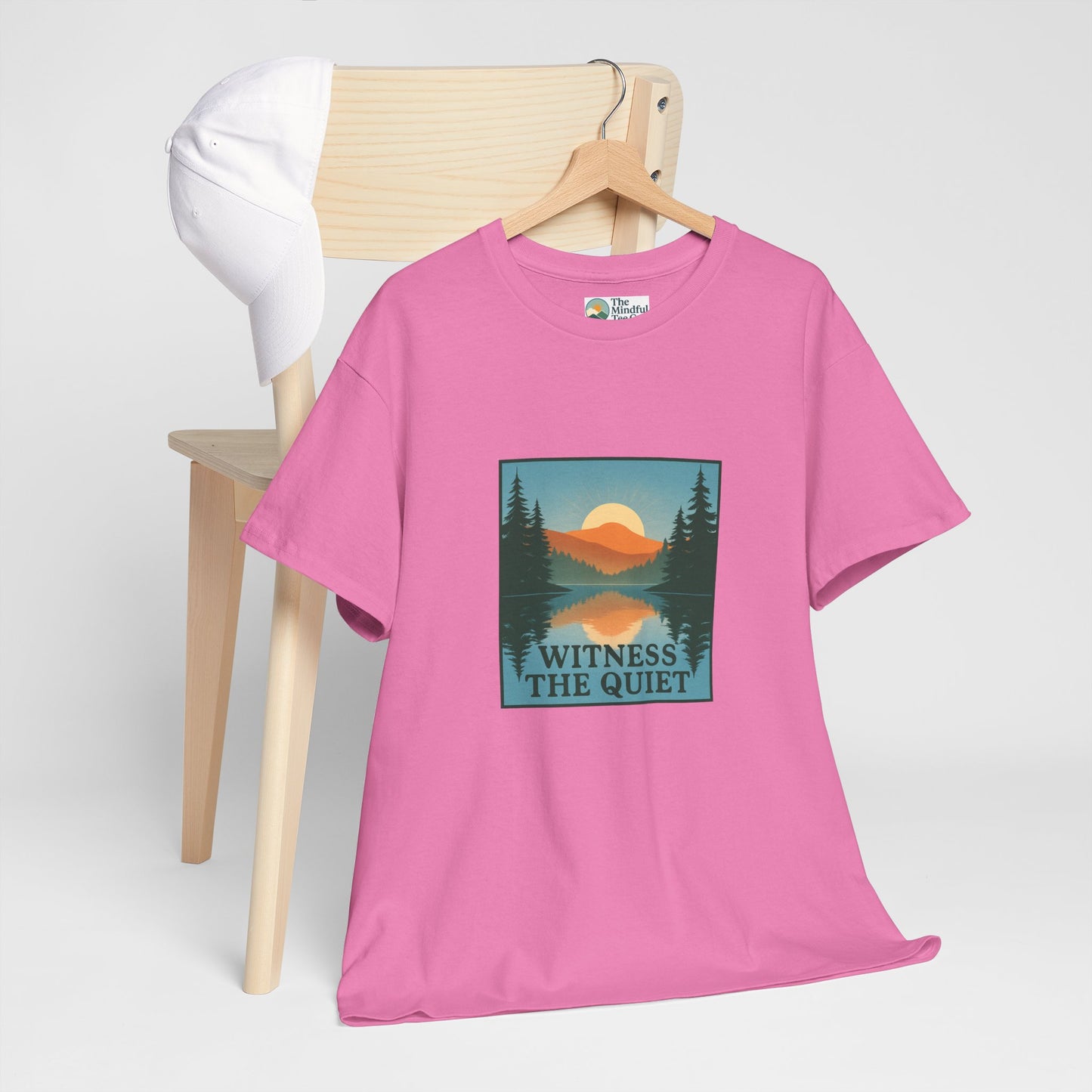Witness the Quiet Reflection T-Shirt - Nature Mindfulness Tee