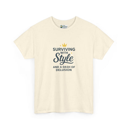 Surviving with Style T-Shirt – Mental Health & Self-Care Tee